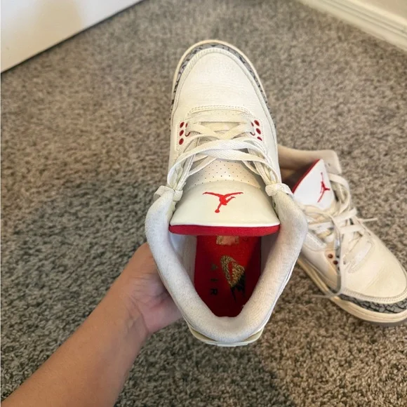 Air Jordan 3 Retro GS ‘White Cement Reimagined’ 7.5 W - Picture 5 of 8
